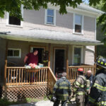 Westover VFD works on house fire